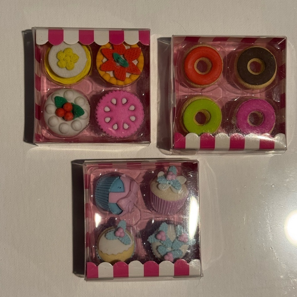 Colorful Miniature Dessert Erasers